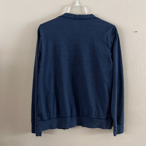 Old Navy jersey knit button down cardigan navy side pockets size small - Picture 10 of 16